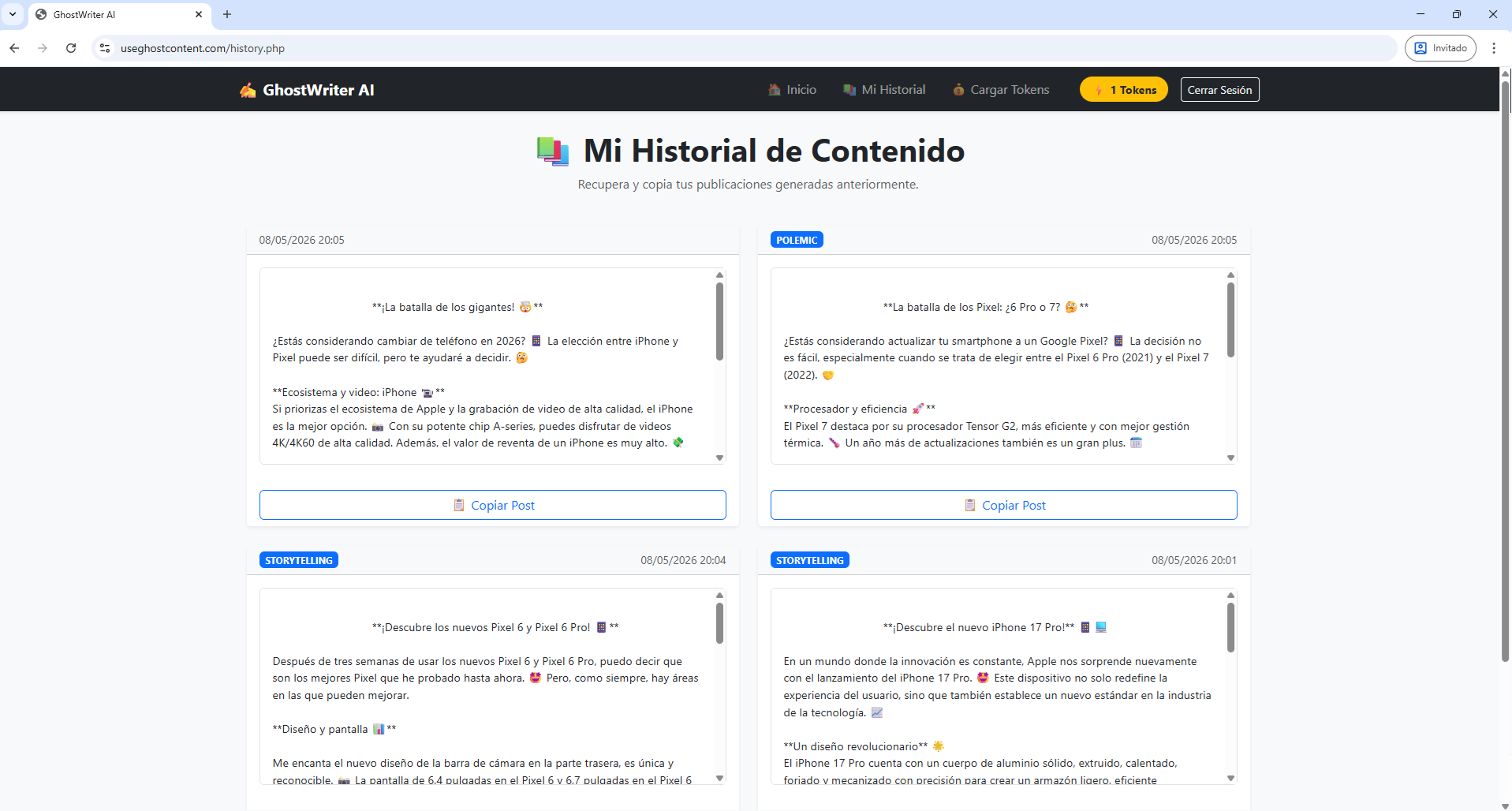 Historial
